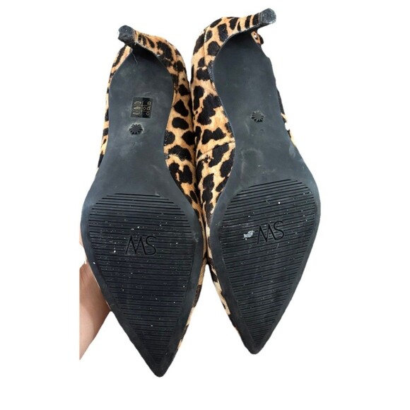 STUART WEITZMAN Dancer 75 leopard print calf hair pumps Sz 7 Leather - Picture 11 of 13